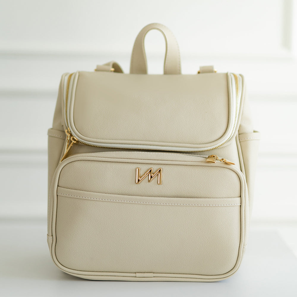 Mochila de maternidad 2 en 1 Ella Off White