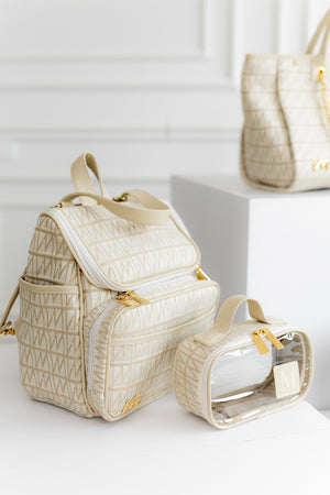 Mochila maternidade 2 em 1 Origem Bege