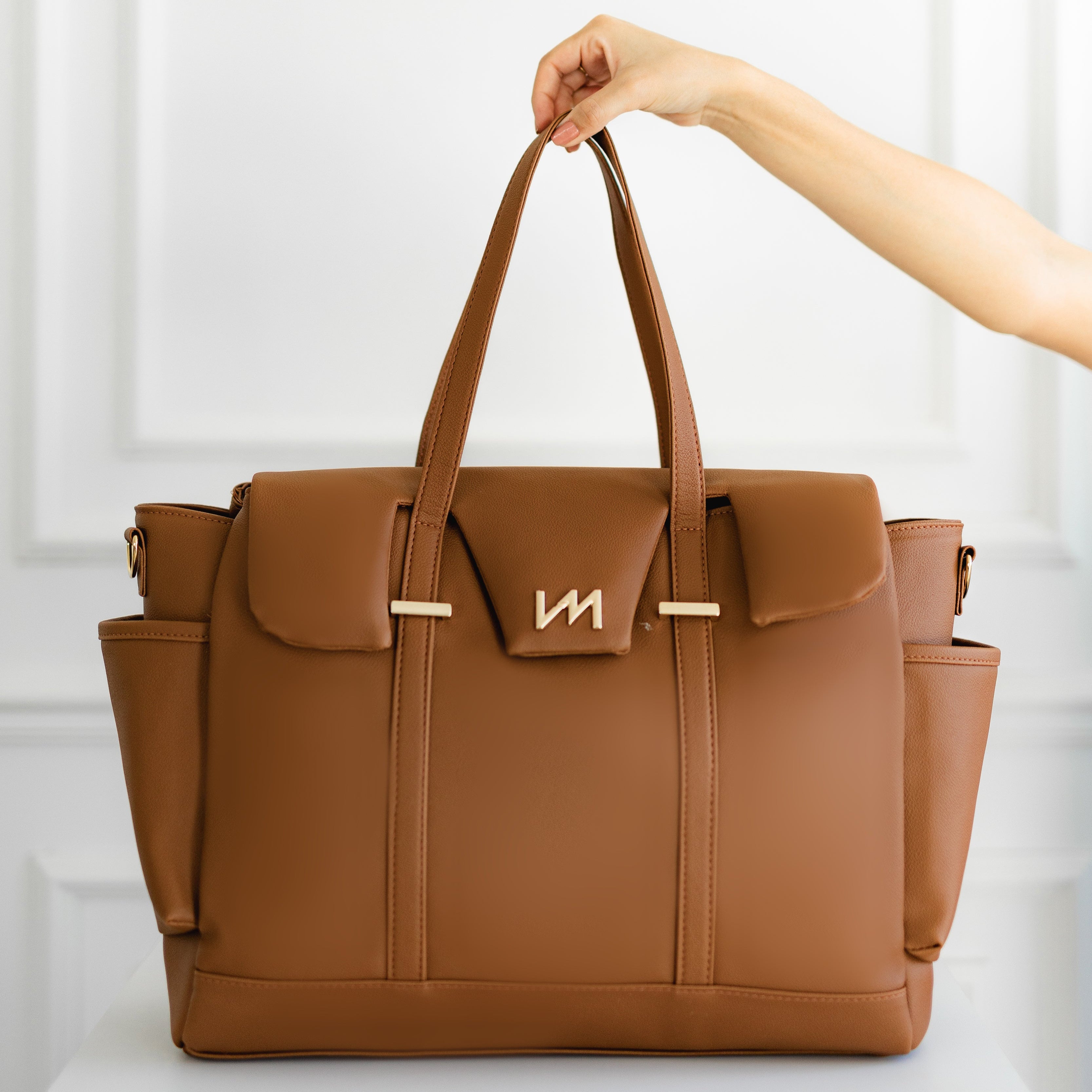 Bolsa de maternidad Cleo Ella Caramelo