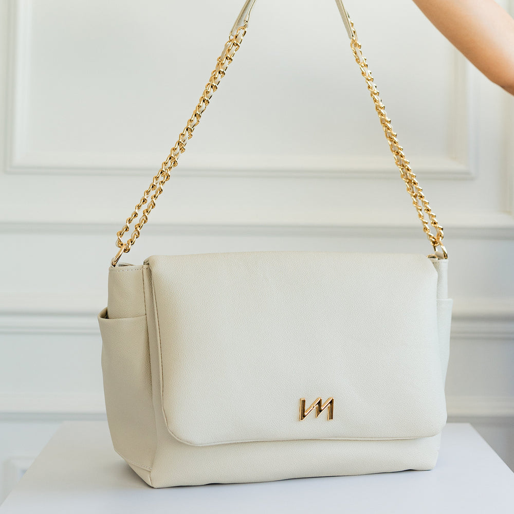 Bolso maternal Kate Ella Off White - Entrega Inmediata