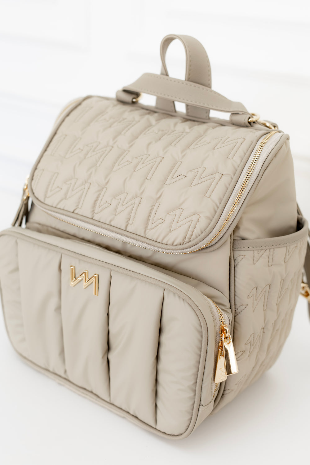 Mochila maternidade  2 em 1 Urban Chic Bege - Pronta Entrega