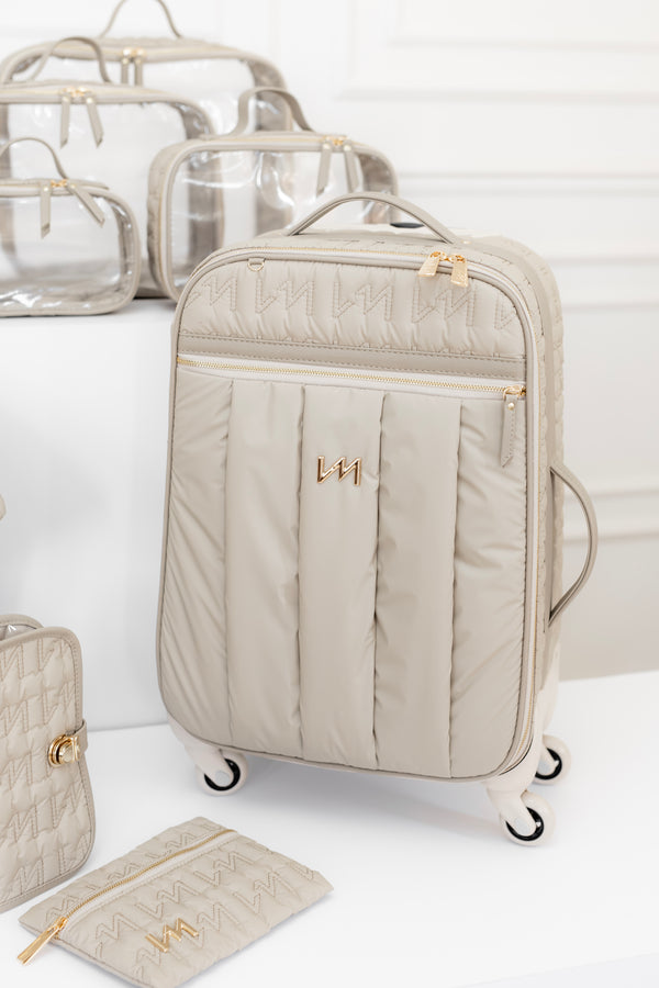 Mala maternidade de Rodinhas Urban Chic Bege