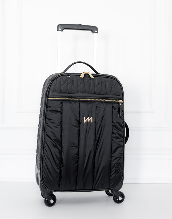 Mala maternidade de Rodinhas Urban Chic Preto