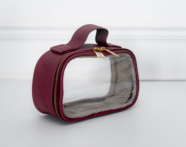 Necessaire Cristal PP Ella bordô
