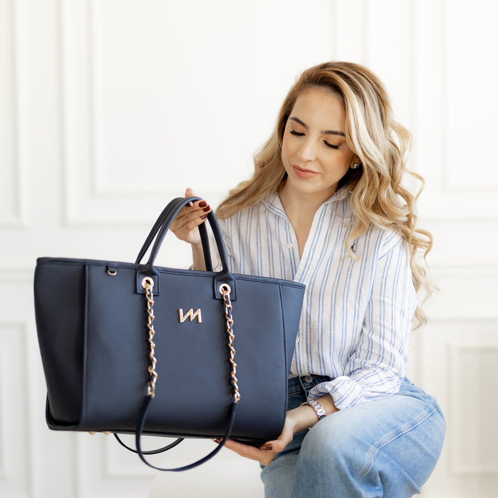 Bolso Maternal Cloé Ella Marino - Entrega Inmediata