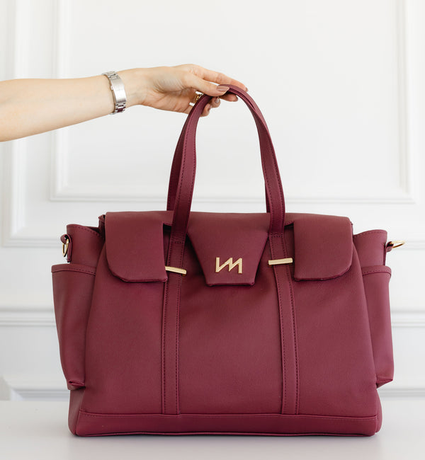 Bolsa de Maternidad Cleo Ella Bordó - Lista para Entrega