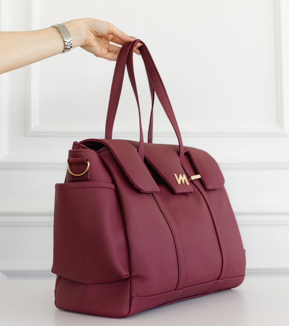 Bolsa de Maternidad Cleo Ella Bordó - Lista para Entrega