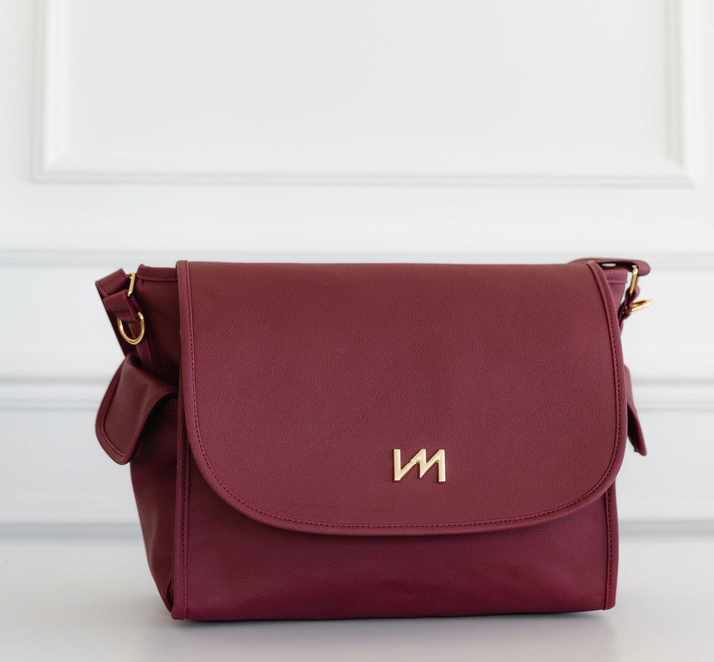 Bolsa de maternidad Louise Ella Granate