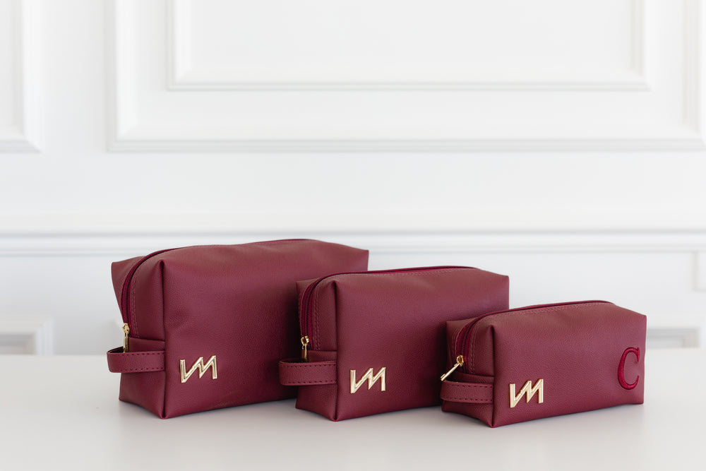 Estuche de aseo Ella Burdeos