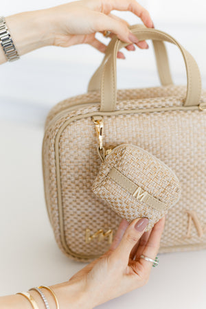 Portachupetes Ella Trenzado Paja