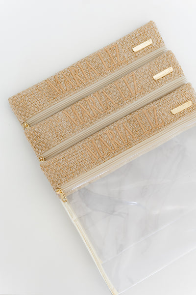 Kit de Organizadores Porta Look Trenzado Paja