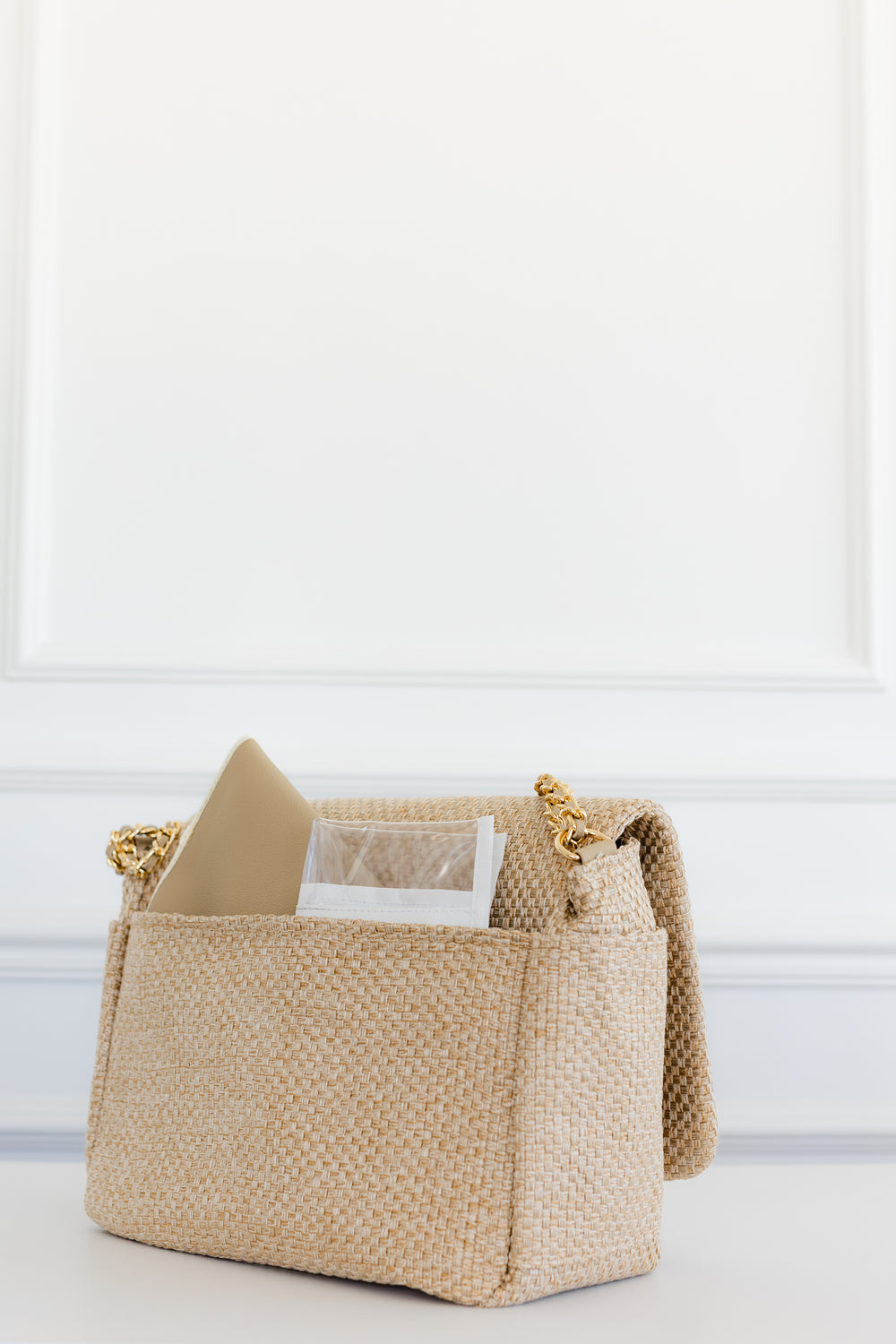 Bolso de maternidad Kate Trenzado Paja - Listo para envío