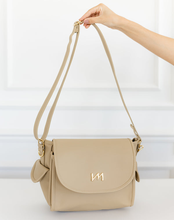 Bolso de maternidad Louise Mini Ella Beige - Listo para entregar