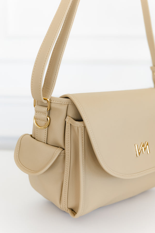 Bolso de maternidad Louise Mini Ella Beige - Listo para entregar