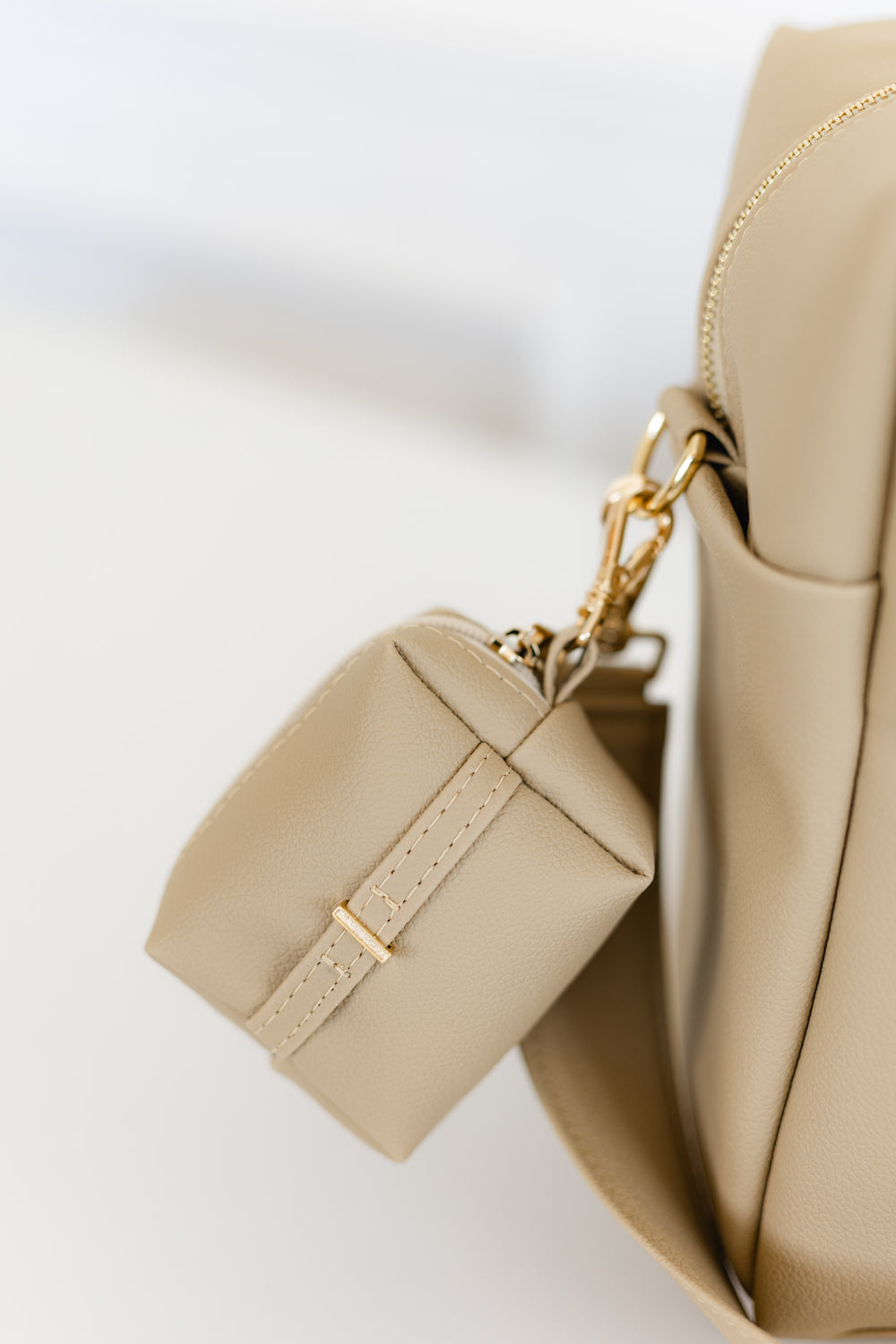 Portachupetes Ella Beige