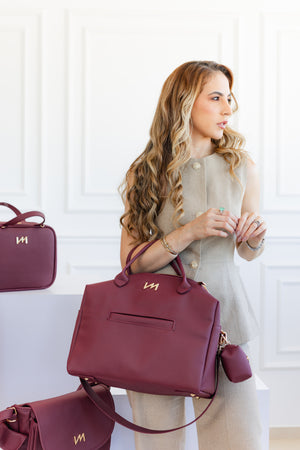 Bolso Maternal Madison Ella Borgoña