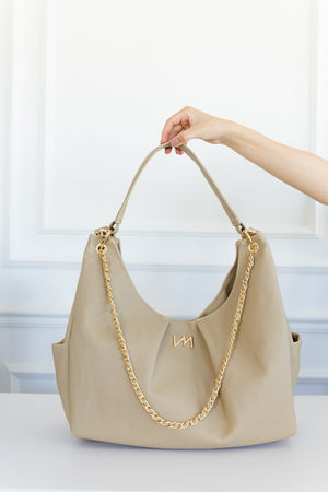 Kit Bolsos Maternidad Ella Beige - Maleta de ruedas, Bolso Madeleine, Mochila 2 en 1 y cambiador portátil.