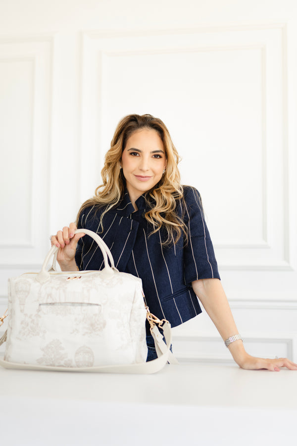 Kit Bolsas Maternidade Le Petit Bege - Mala de rodinhas, Bolsa Madison e Bolsa Madison Mini