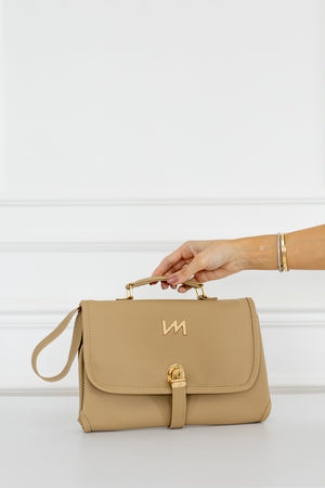 Kit Bolsos Maternidad Ella Beige - Maleta de ruedas, Bolso Madeleine, Mochila 2 en 1 y cambiador portátil.