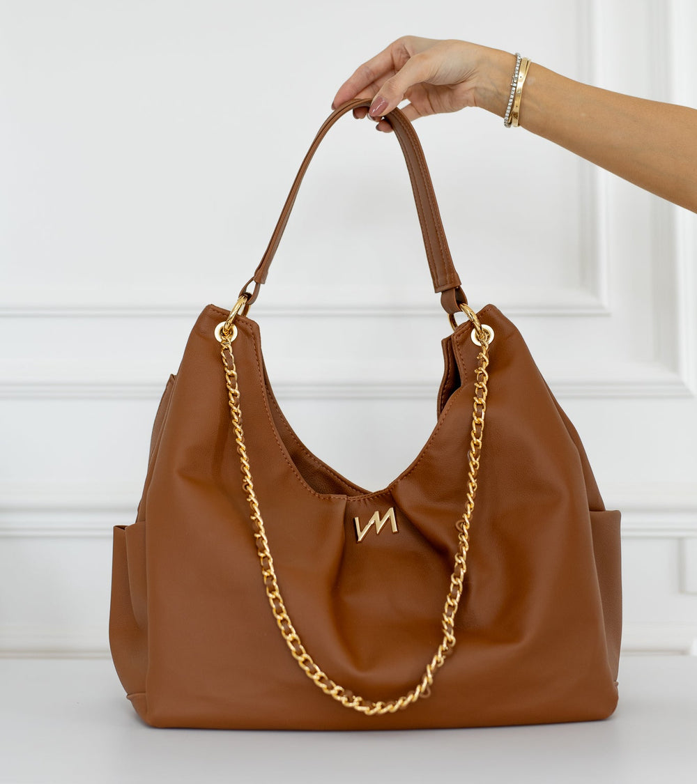 Bolso de Maternidad Madeleine Ella Caramelo