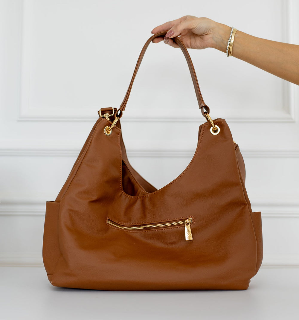Bolso de Maternidad Madeleine Ella Caramelo