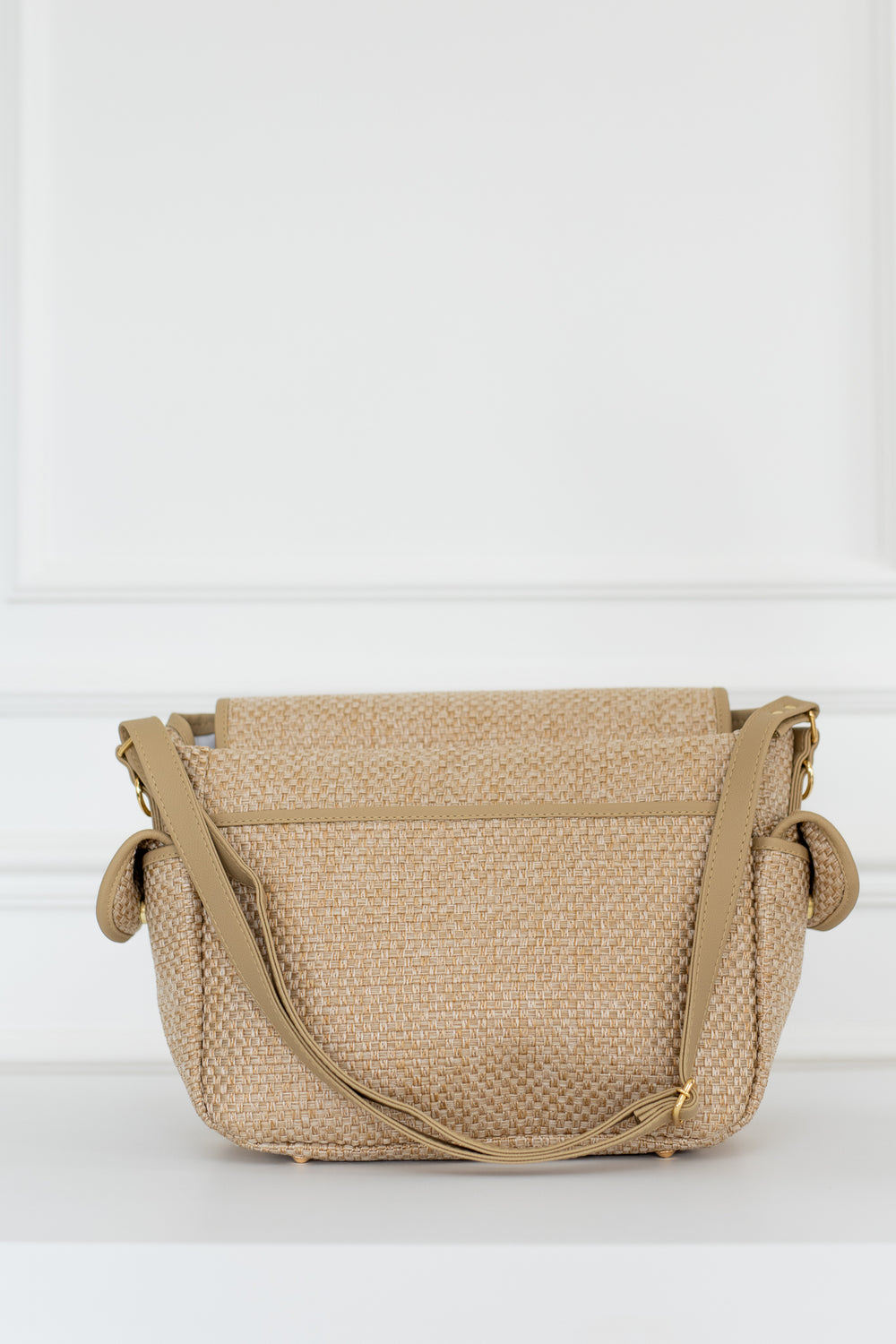 Bolso maternal Louise Mini Trenzado Paja