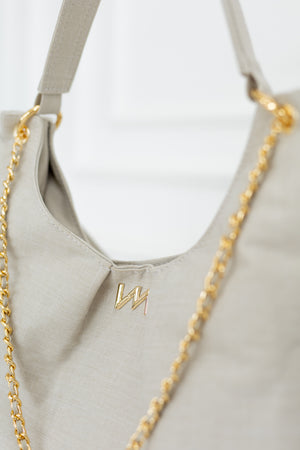 Bolso Maternal Madeleine Lino Beige