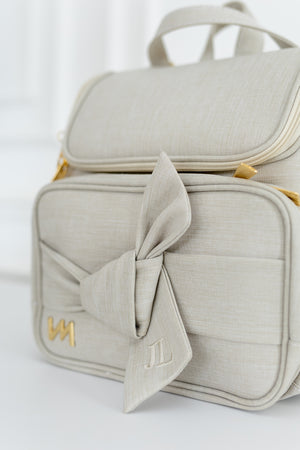 Mochila de maternidad 2 en 1 Nós Beige