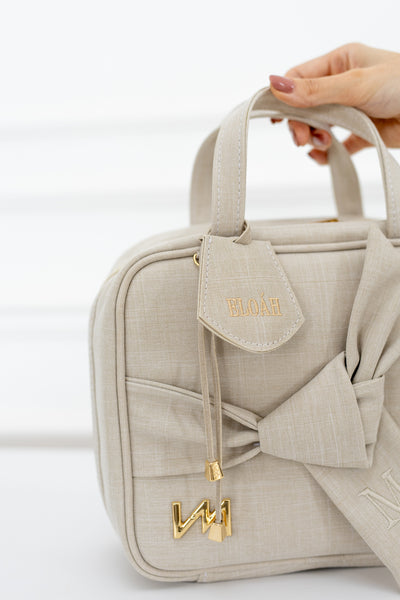 Colgante Ella Nombre Lino Beige