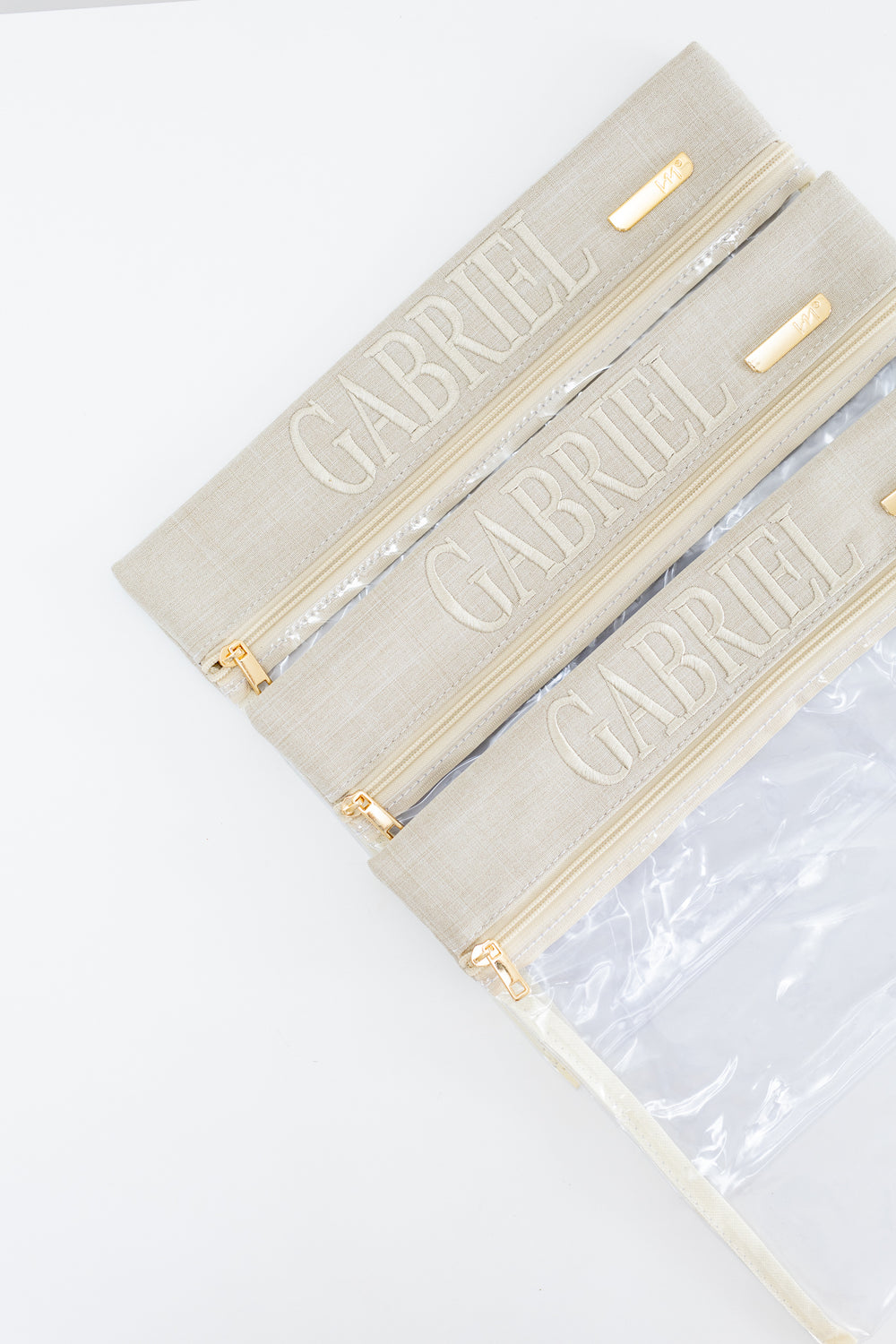 Set de organizadores Guarda Look lino beige