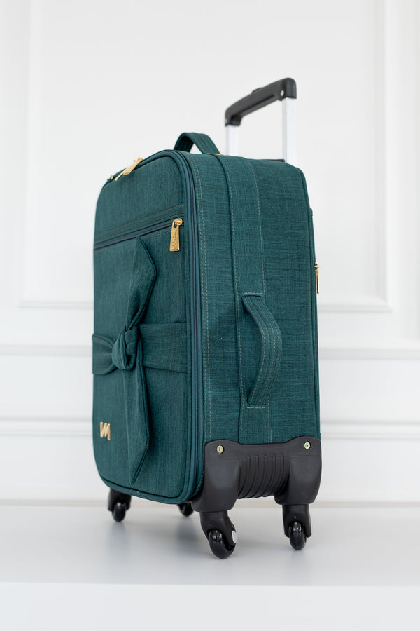 Kit Bolsas Maternidad Nosotros Verde - Maleta de ruedas y Bolso Cleo