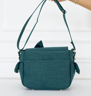 Bolsa de maternidad Louise Mini Nós Lino Verde