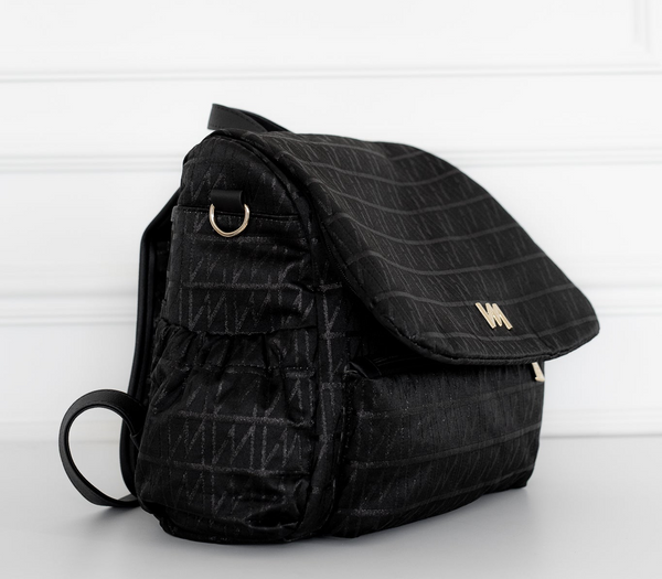Mochila maternidade Mummy tweed preto