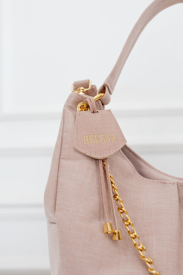 Colgante Ella Nombre Lino Rosé