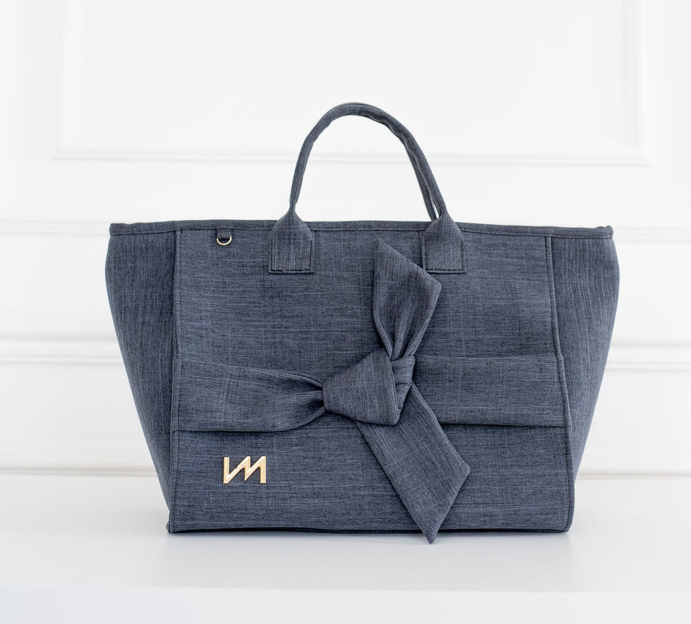 Bolsa de Maternidad Cloé Lazos Negra - Entrega Inmediata