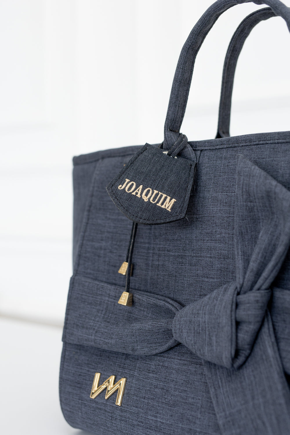 Colgante Ella Nombre Lino Negro