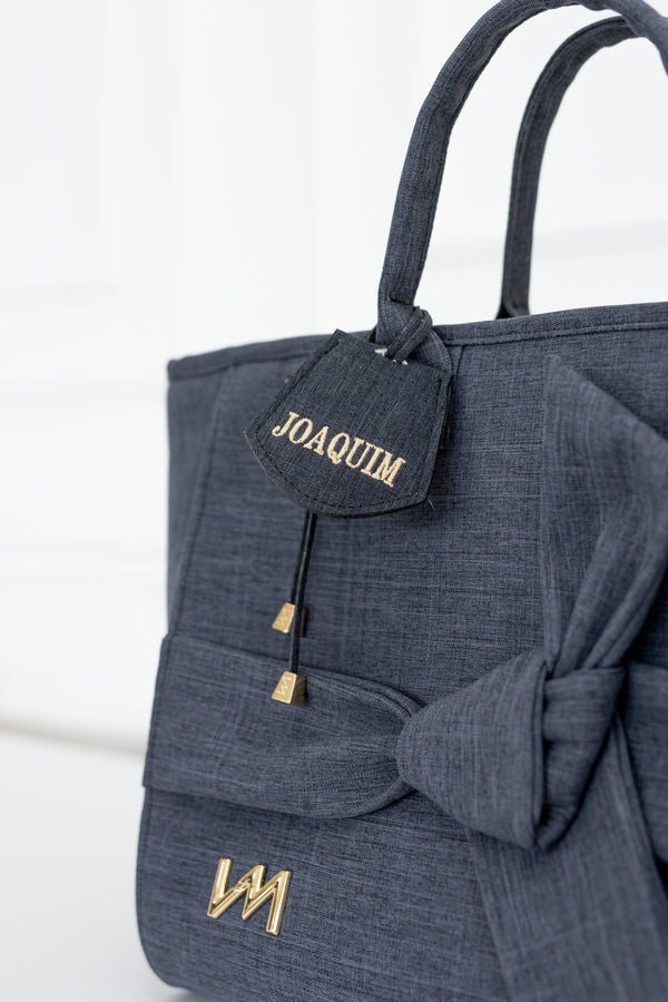 Colgante Ella Nombre Lino Negro