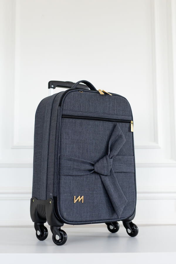 Kit Bolsas Maternidade Nós Preto - Mala de rodinhas, Bolsa Madeleine, Mochila 2 em 1 , Porta Documentos e Trocador Portátil.&nbsp;