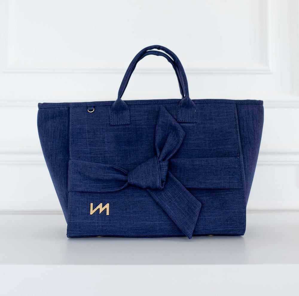 Bolso Maternal Cloé Nudos Marino - Entrega Inmediata