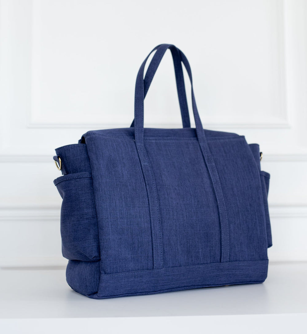 Bolsa de maternidad Cleo Nudos Marino