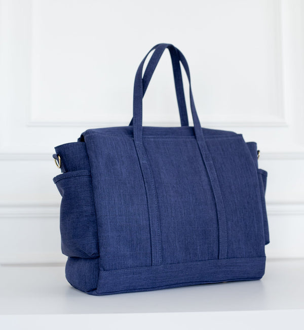 Bolsa de maternidad Cleo Nudos Marino