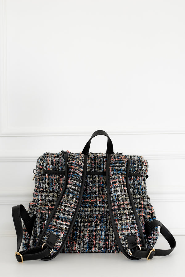 Mochila maternidade Mummy tweed preto