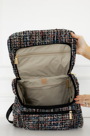 Mochila maternidade Mummy tweed preto