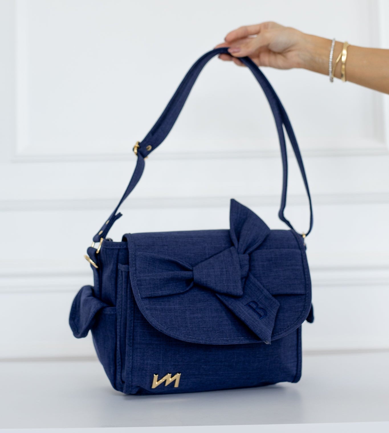 Bolso maternal Louise Mini Nós Lino Marino