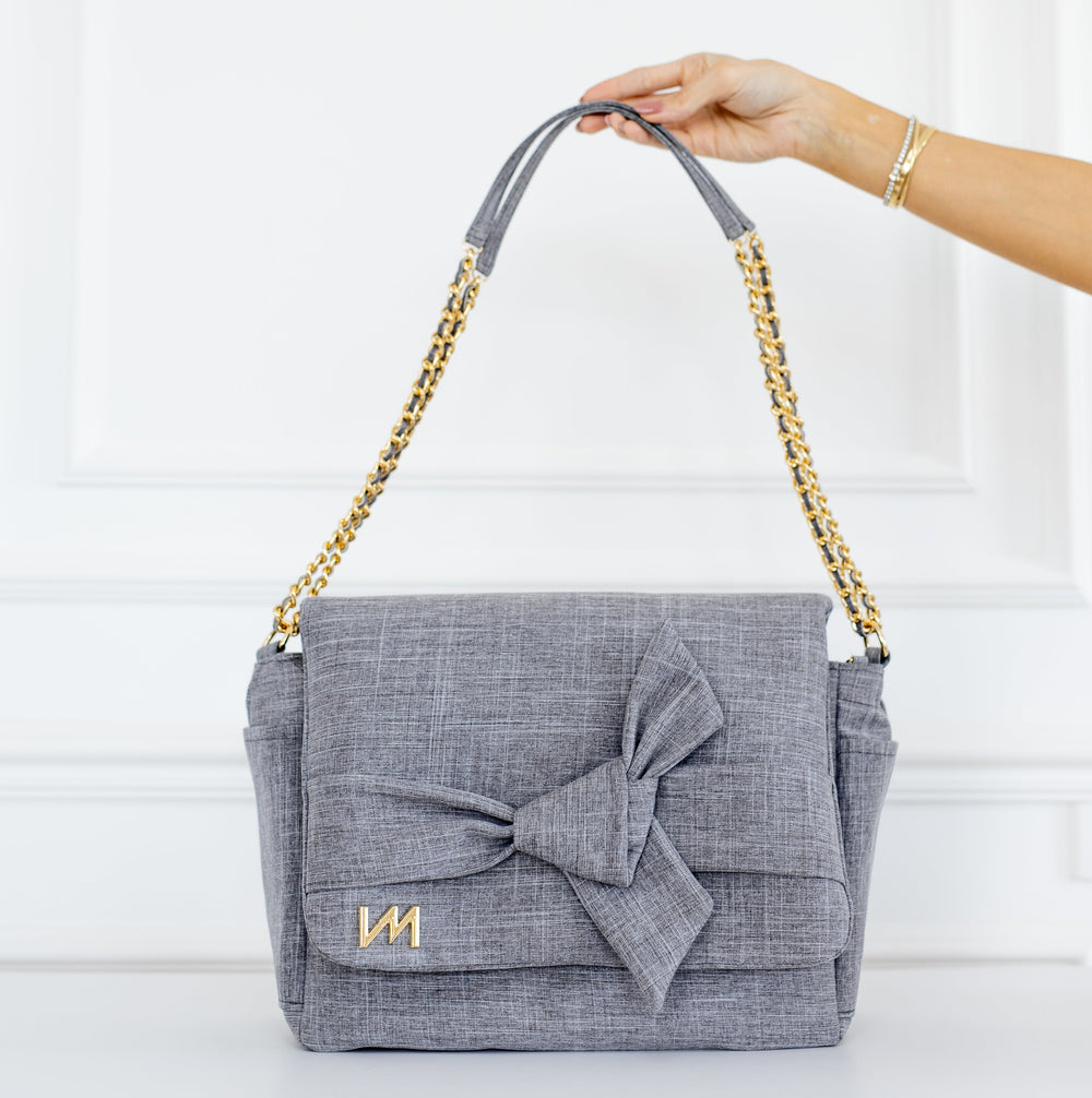 Bolso maternal Kate Lazos Gris