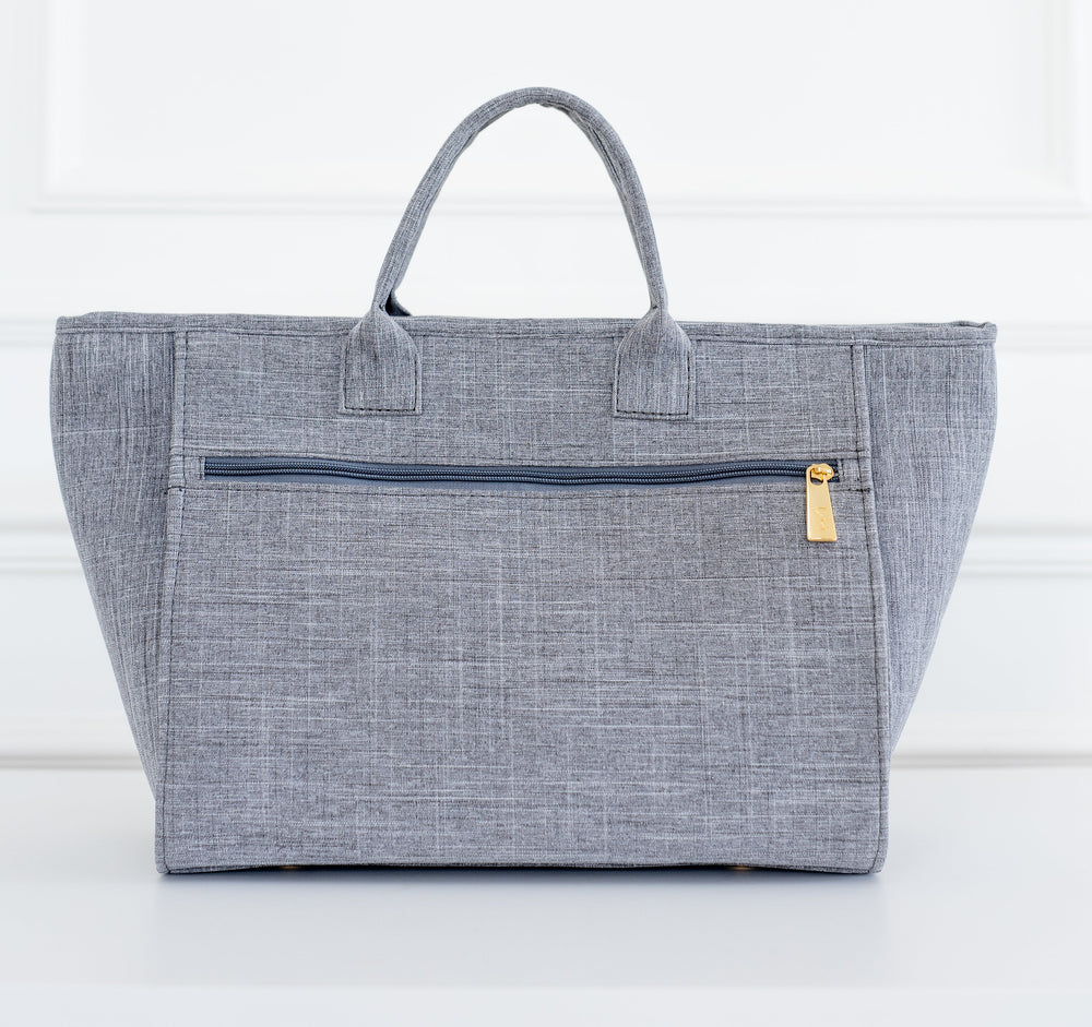 Bolso Maternal Cloé Lazos Gris