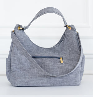 Bolso Maternal Madeleine Lino Gris