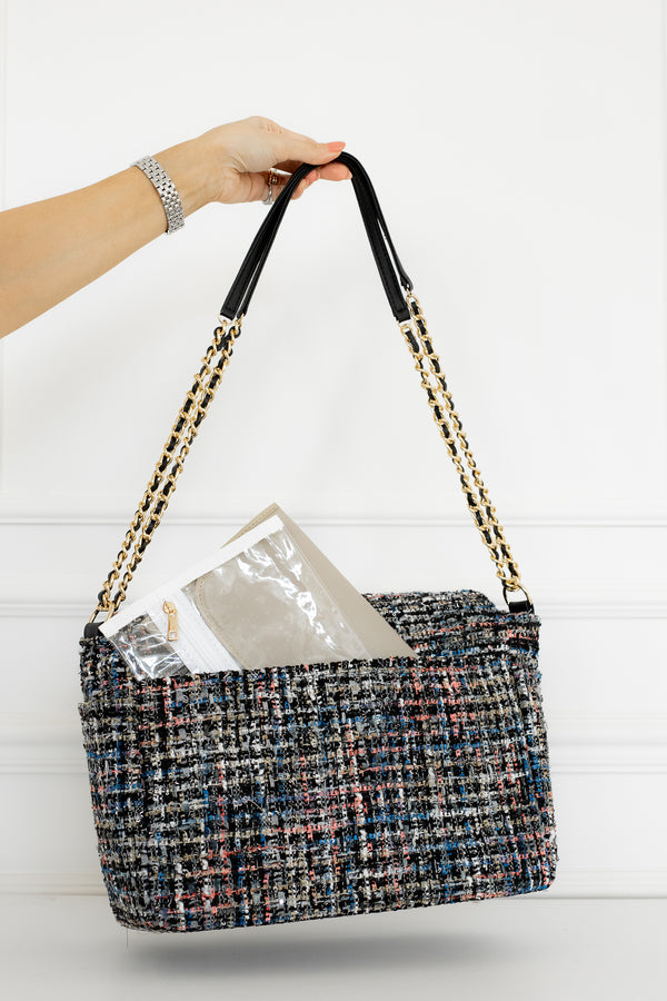 Bolsa maternidade Kate Tweed Preto