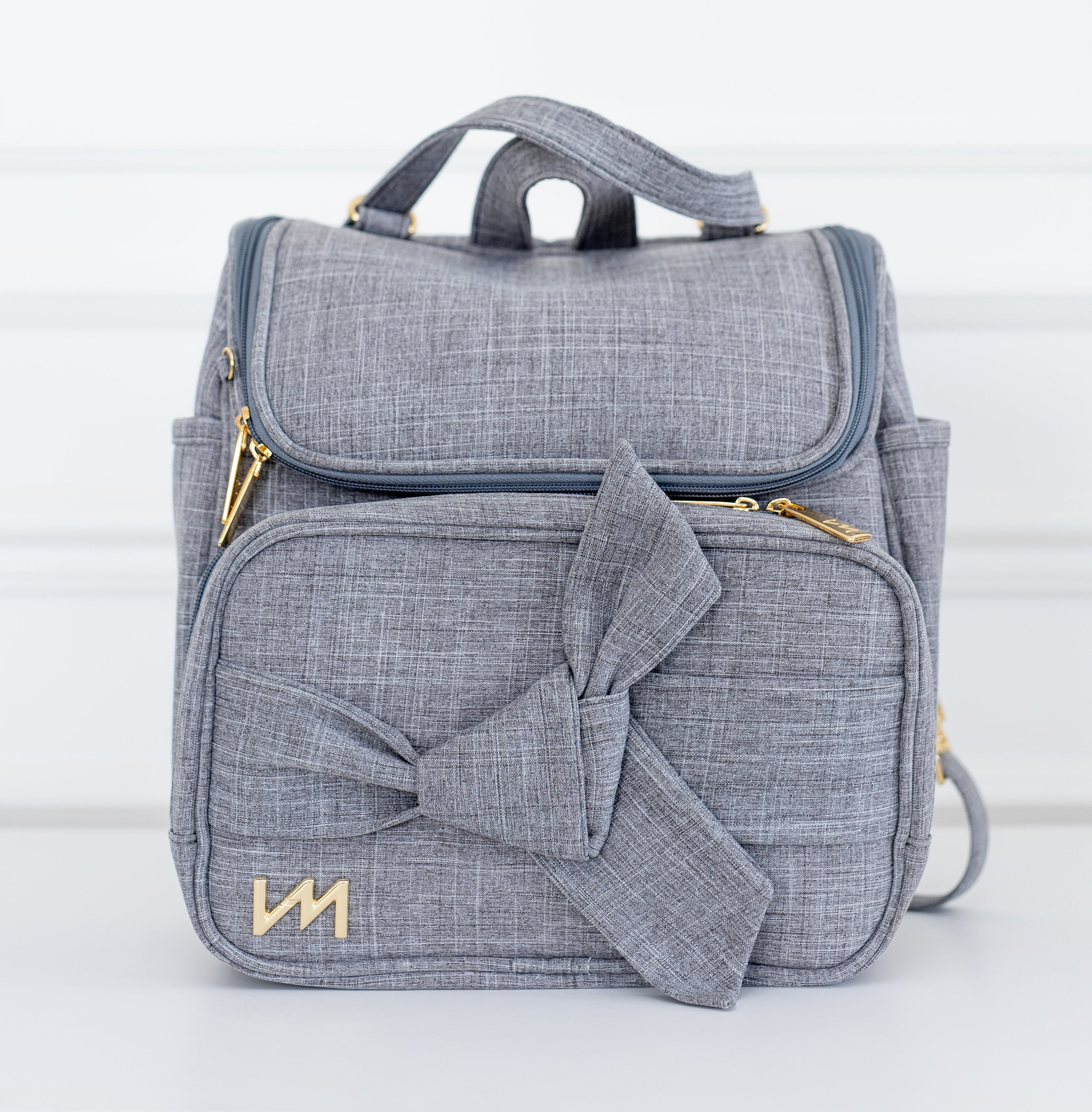 Mochila de maternidad 2 en 1 Nudos Gris