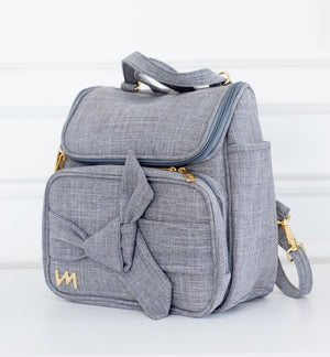 Mochila de maternidad 2 en 1 Nudos Gris